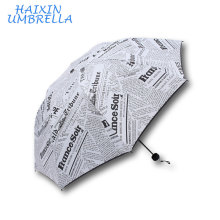 Neue Förderung Billig Geschenk Angepasst Voll Logo Zeitung Print Regenschirm Geschenk Set Factory China